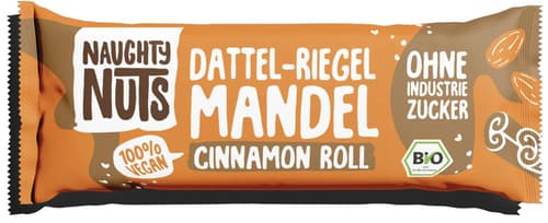 Naughty Nuts Bio Dattel-Riegel Mandel Cinnamon Roll