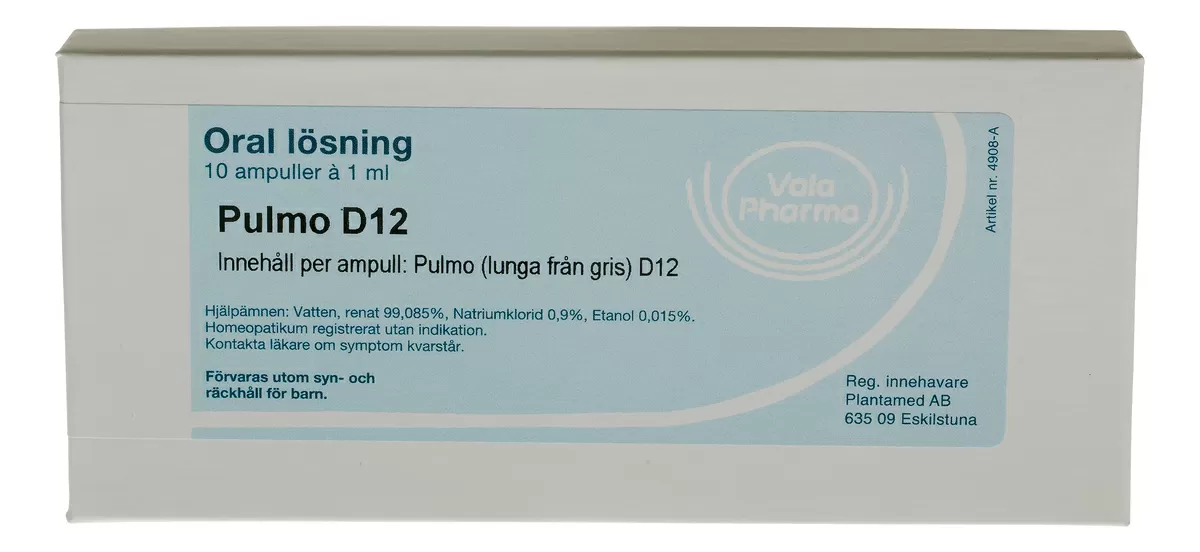 Allergica Pulmo D12, ampul - 10 x 1 ml.