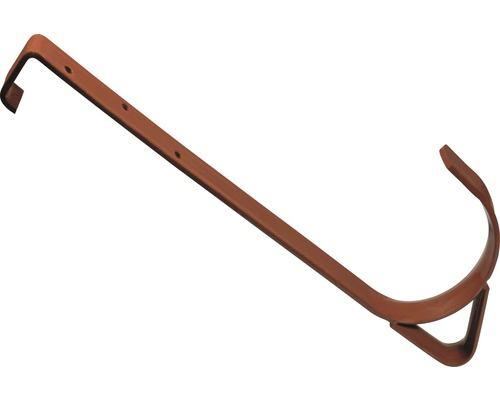 Veiligheidsdakhaak, gegalvaniseerd staal, baksteenrood, om op te hangen, 30 mm Ø 130 mm, verpakking = 2 stuks