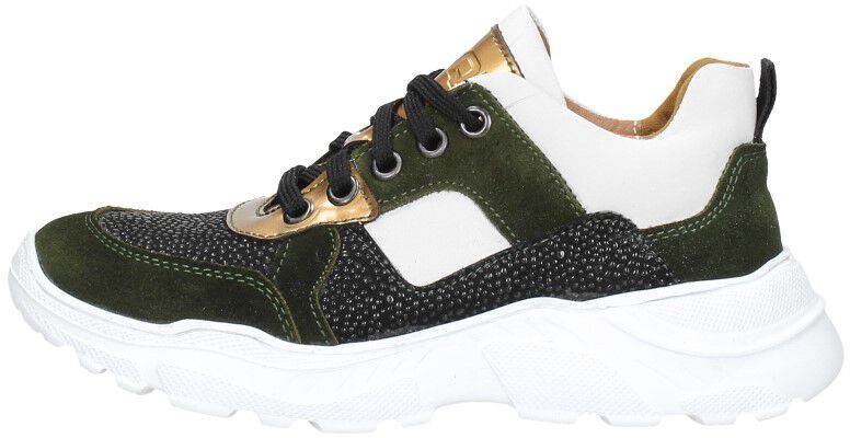 Braqeez Meisjes veterschoenen groen
