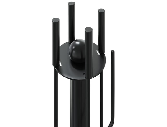 VIDAXL - Accessoires cheminée Set d’outils de cheminée 5 pcs 18x56 cm acier
