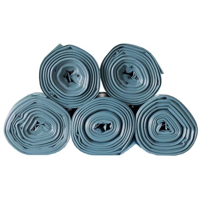 300st Bonton afvalzakken 58x102cm 70L LDPE 50my grijs - Doos 15 rollen à 20 stuks (8719992012084)