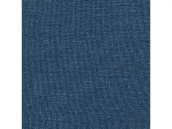 Banc avec dossier bleu 120x62x75,5 cm tissu