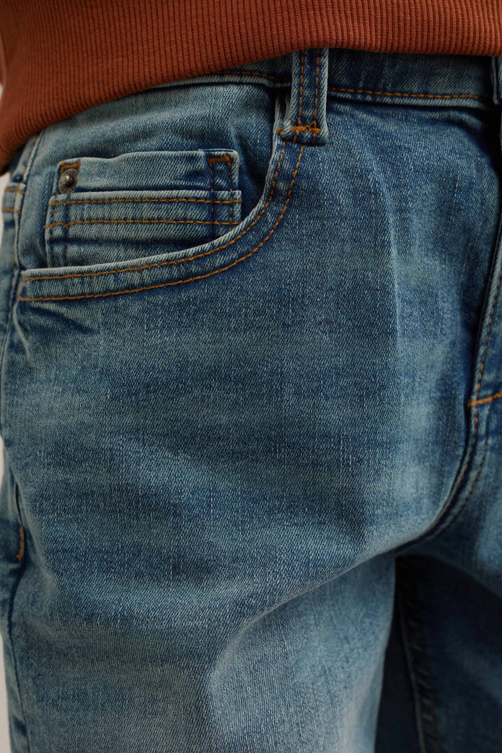 WE Fashion slim fit jeans green cast denim