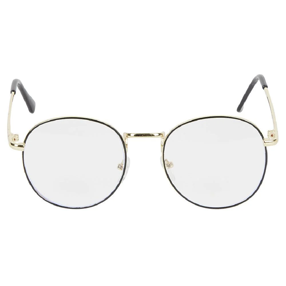 Lunettes noires et dorées anti lumière bleue