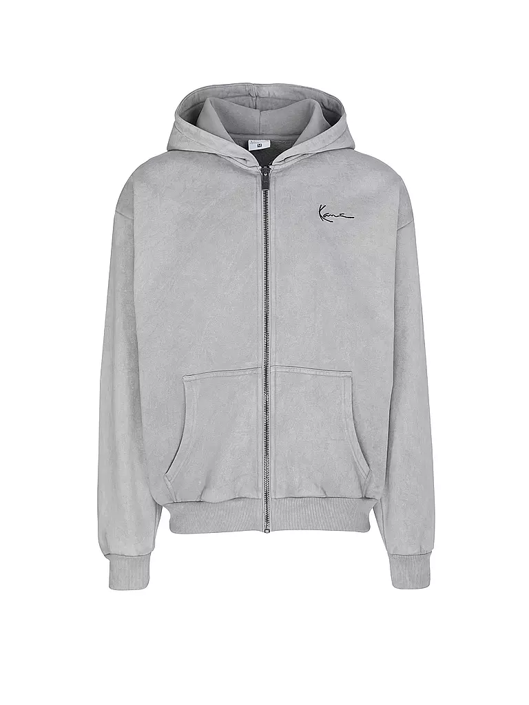 KARL KANI Sweatjacke grau