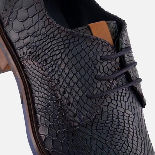 Vertice Veterschoenen blauw Leer