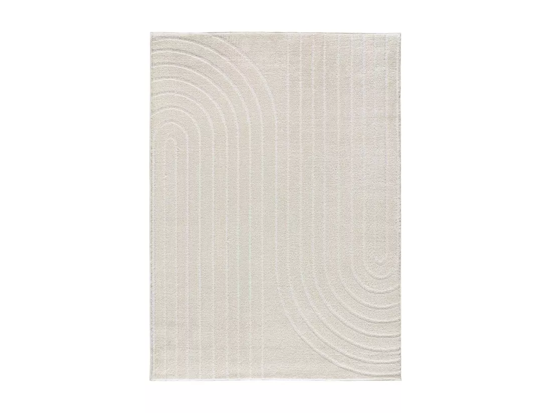 Tapis intérieur - géométrique - blanc - 160 x 230 cm - BLANCHE