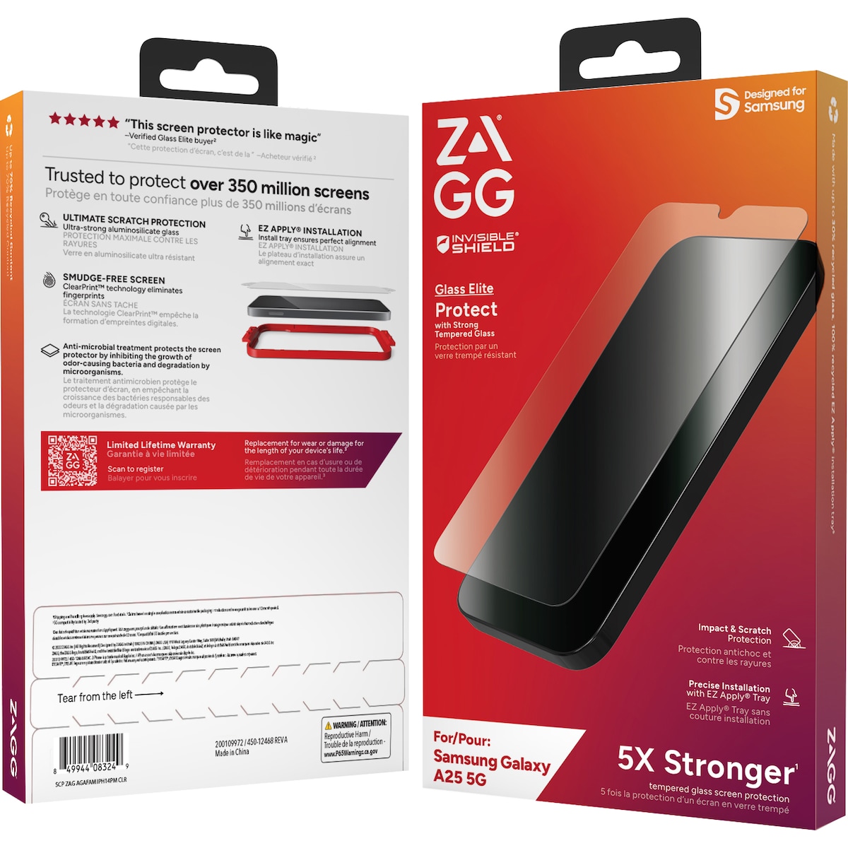 Zagg Glass Elite Samsung Galaxy A25 skjermbeskytter til mobiltelefon