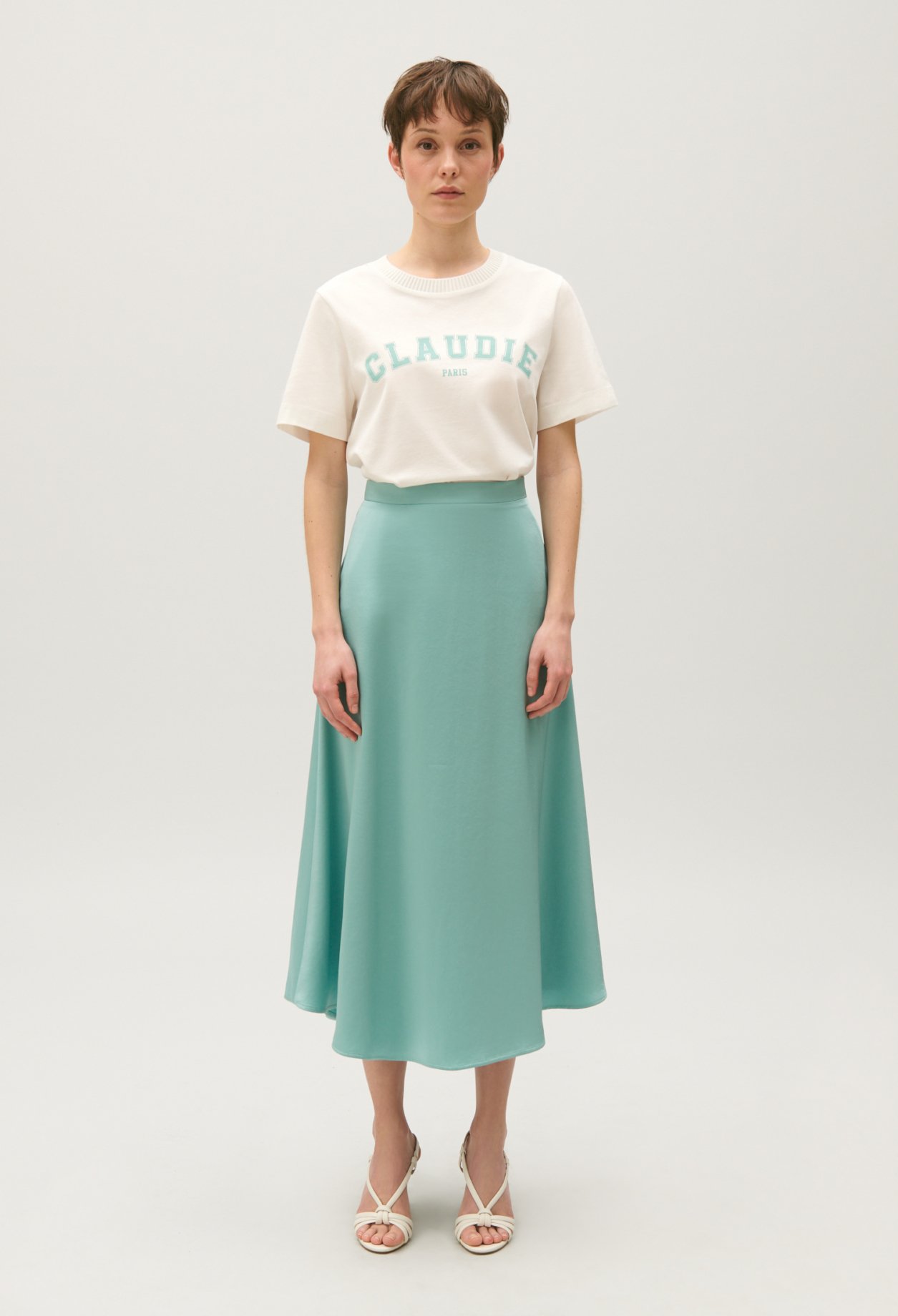 T-shirt coton CLAUDIE Paris ecru