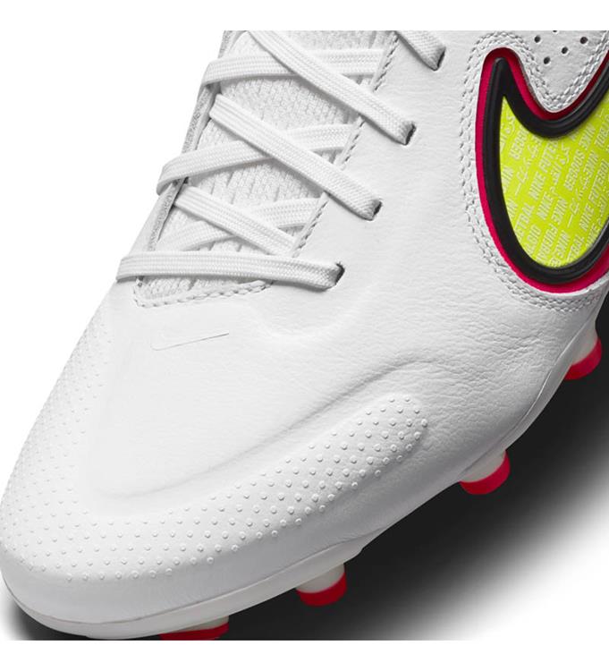 NIKE TIEMPO LEGEND 9 PRO FG FIRM-GR WHITE-VOLT-BRIGHT-CRIMSON