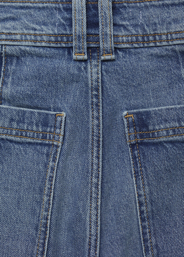 MANGO Catherin culotte high-rise jeans Open blue
