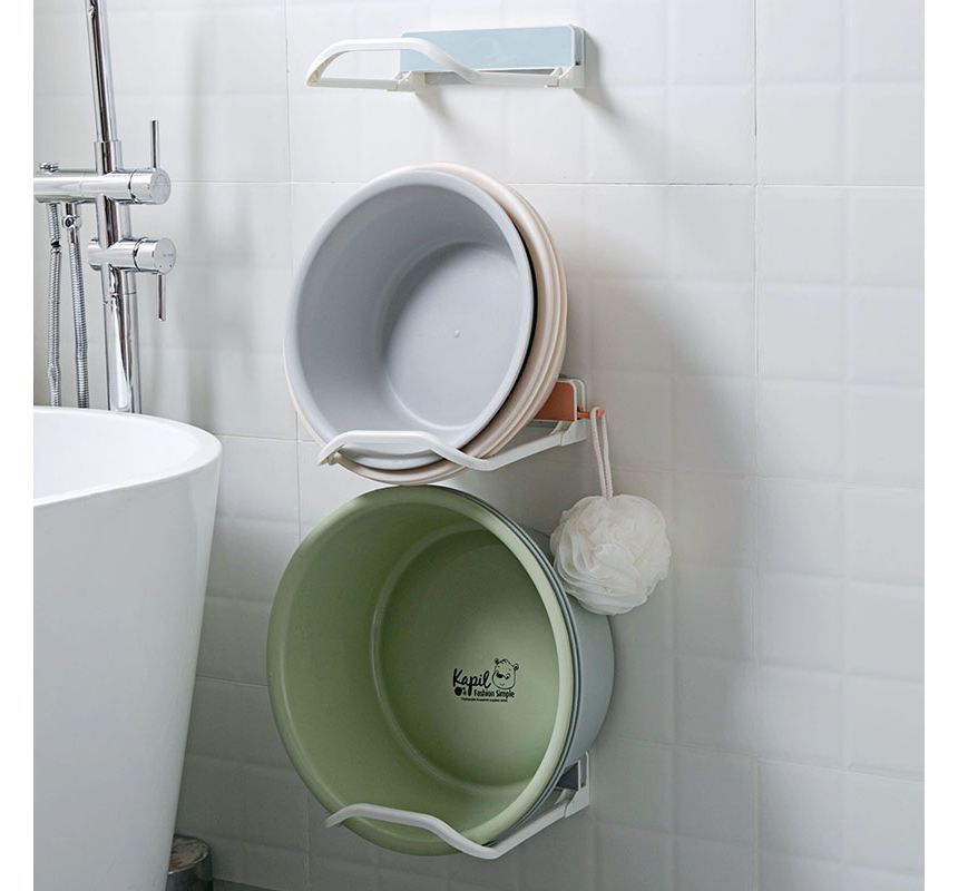 Yulu - Plastic zelfklevende wasbakhouder / dweilhouder / wandorganizer / set