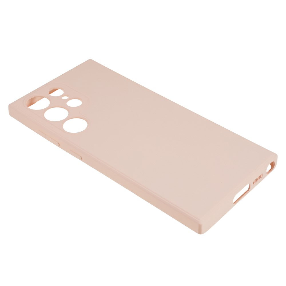 Samsung Galaxy S23 Ultra 5G Gummi Case Hülle mit Kameraschutz - Rosa (Matt)