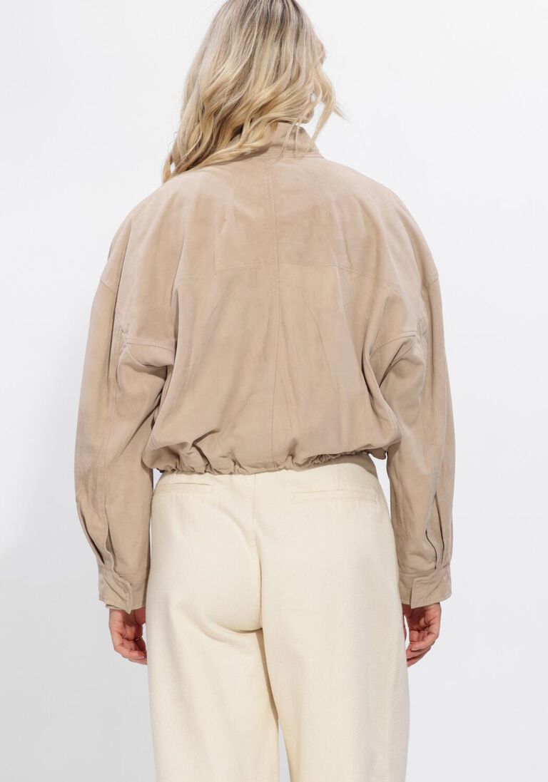beige ibana jassen jigo suede