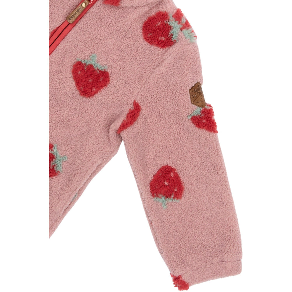 Køb Mikk-Line Strawberry AOP Teddy Jakke 3D