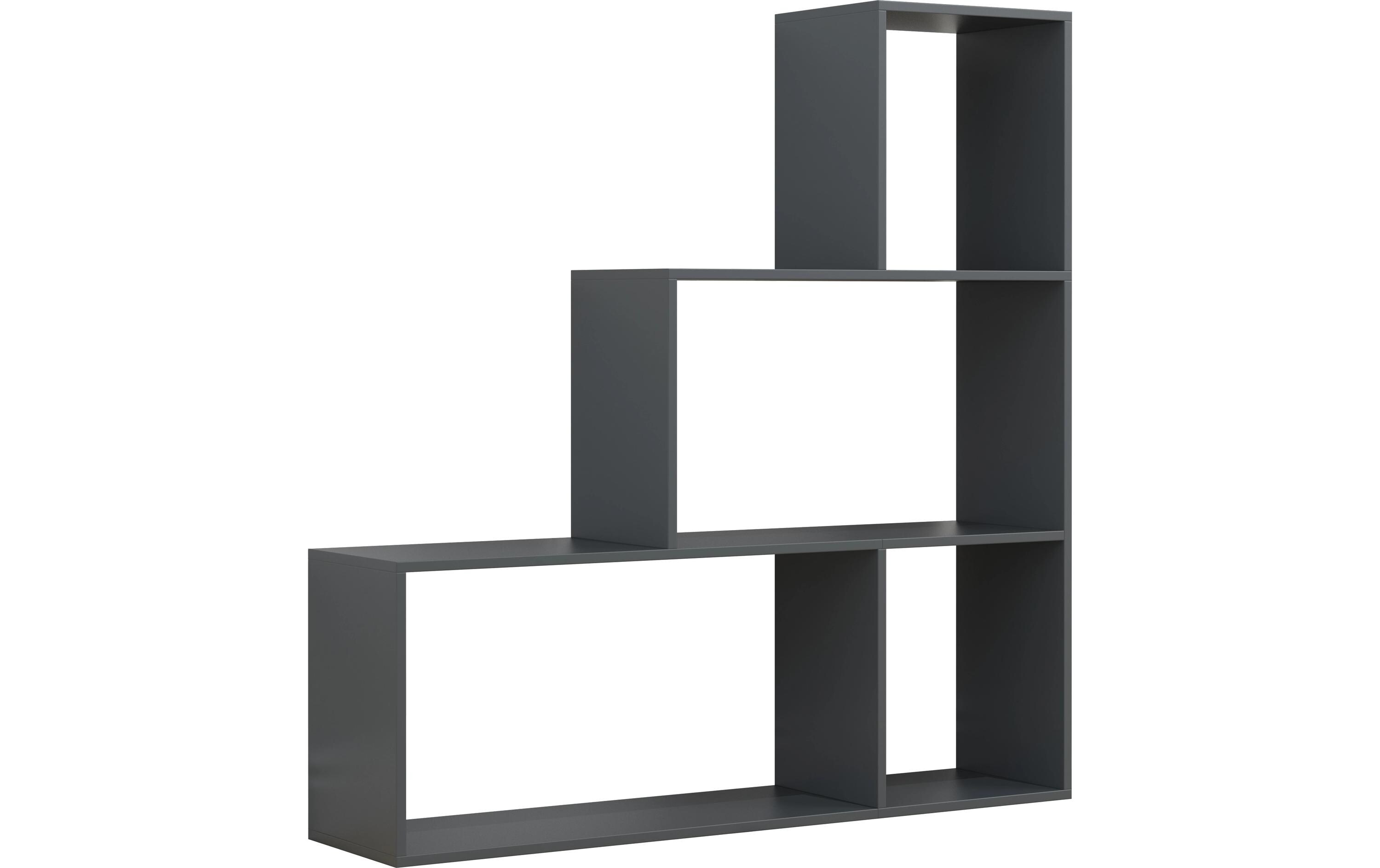Regal Dubila M 117 x 123 cm, AnthrazitStylisches Treppenregal
