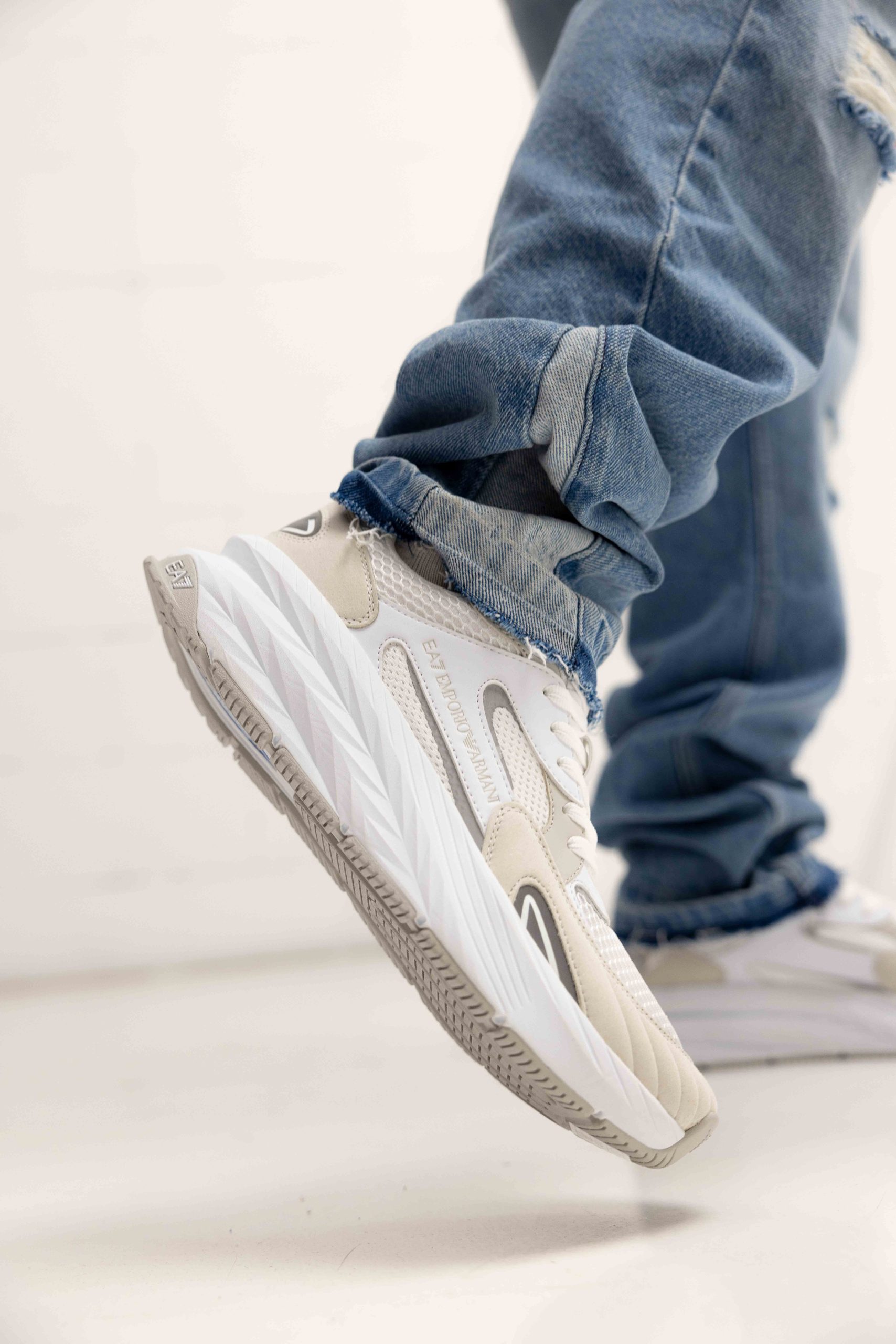 EA7 Emporio Armani Crusher Sneakers Heren Wit