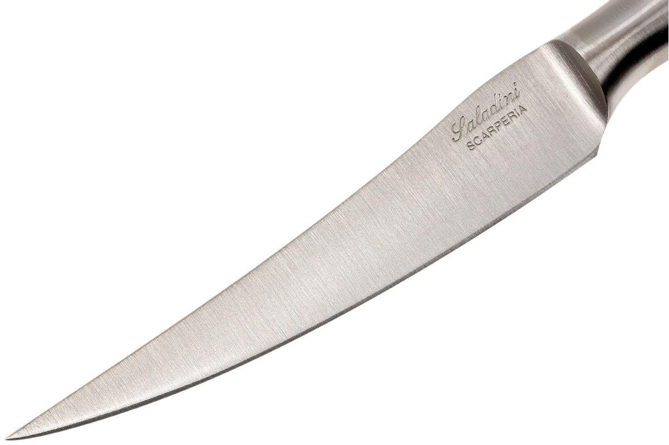 Saladini 6-delige steakmessenset 23 cm, buffelhoorn