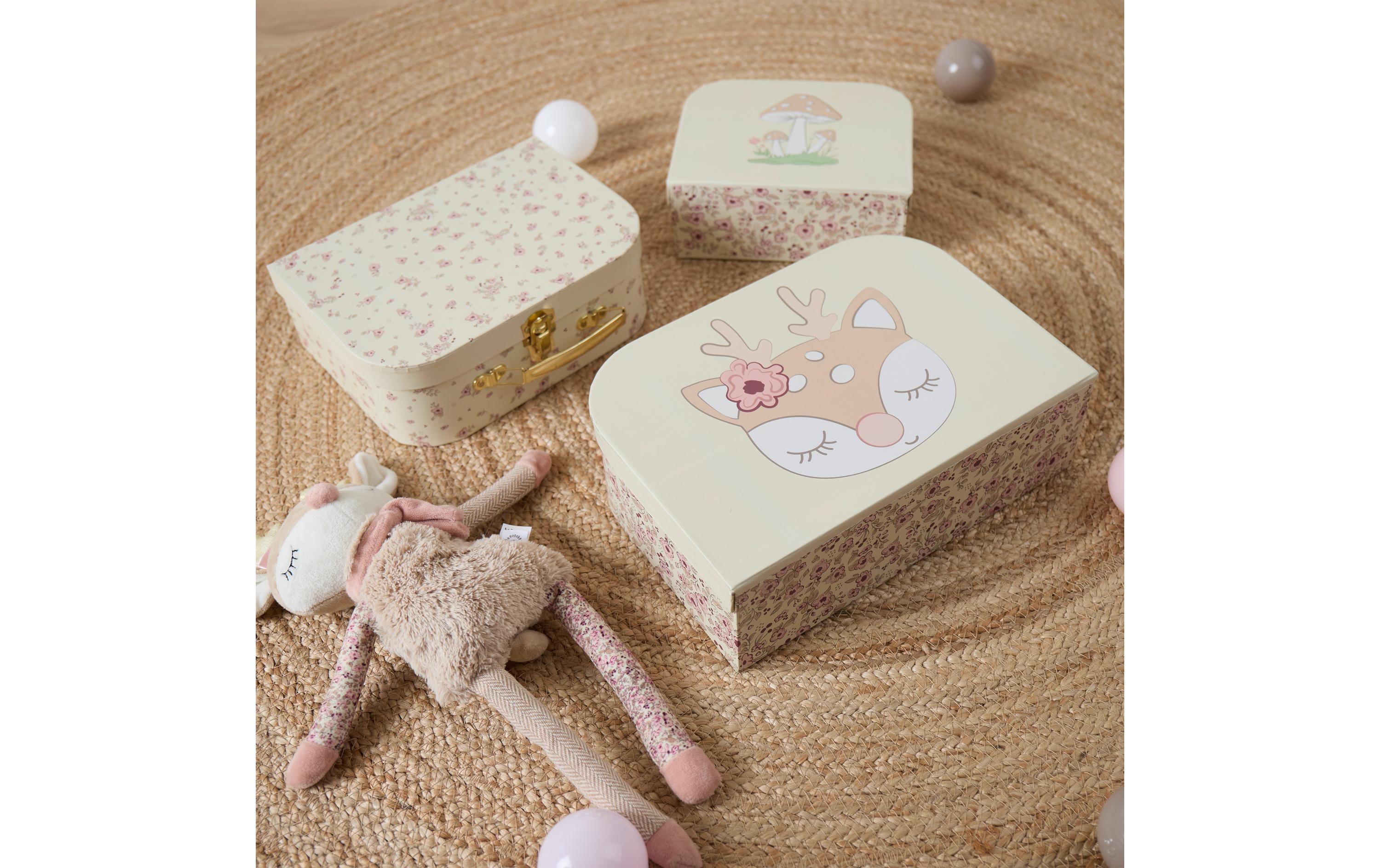 Spielzeugkoffer Ella vintage flowers 3er SetKofferset zum Aufbewahren von Spielzeugen