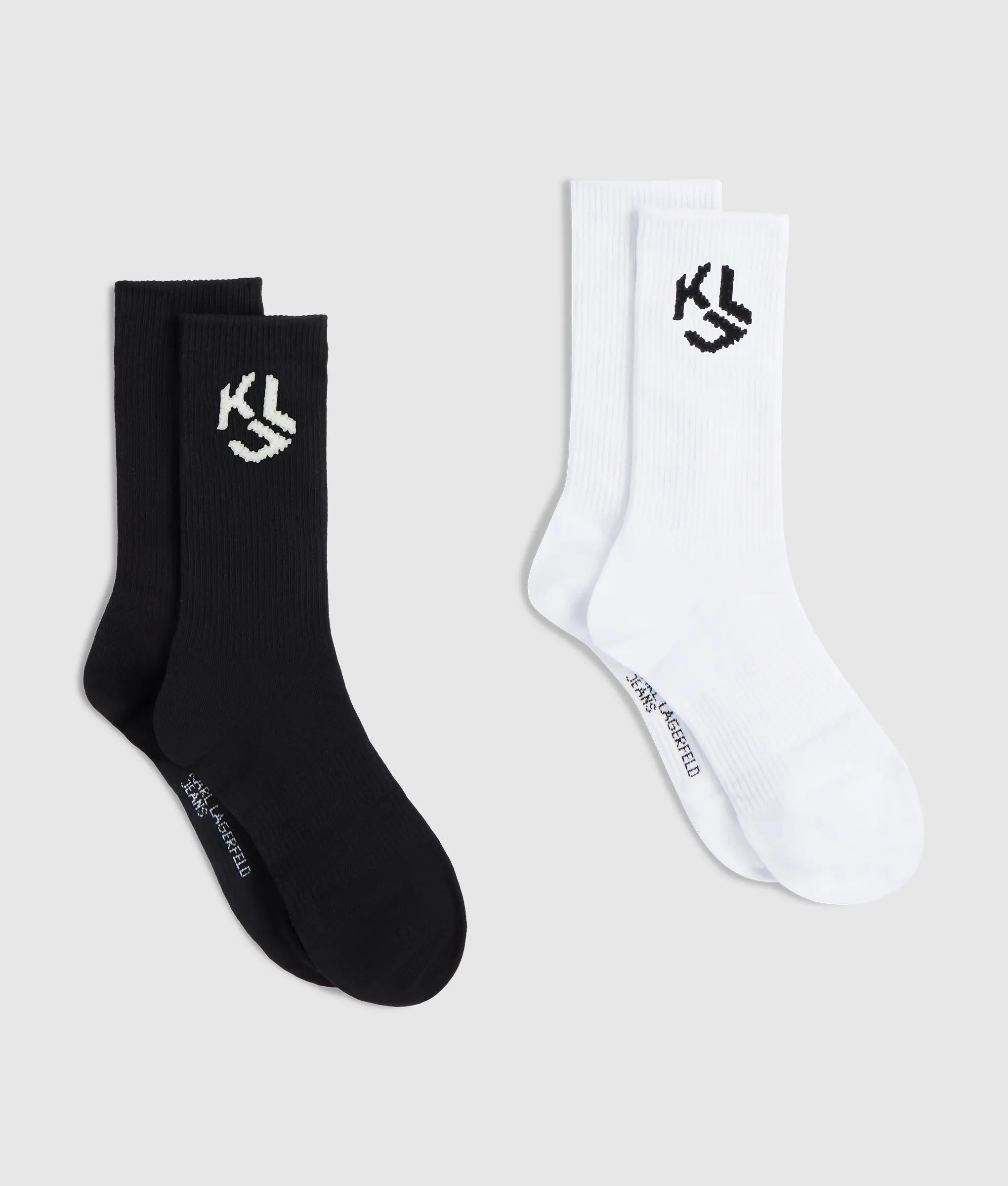 Monogram sokken van gemiddelde lengte - 2 paar