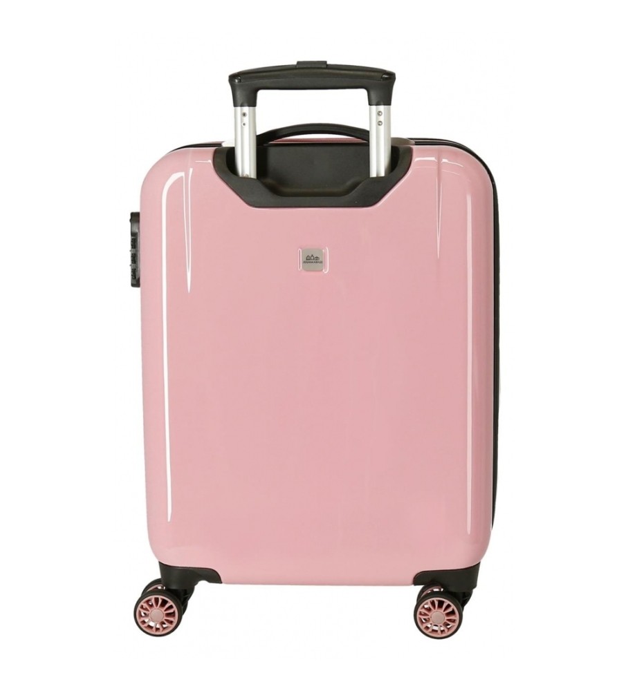 Mala de cabine rígida Disney Minnie e Mickey Paris 55cm Rosa
