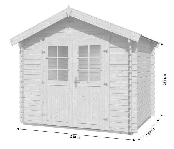 Weka Gartenhaus 209 Gr. 2, ca. B288/H254/T284