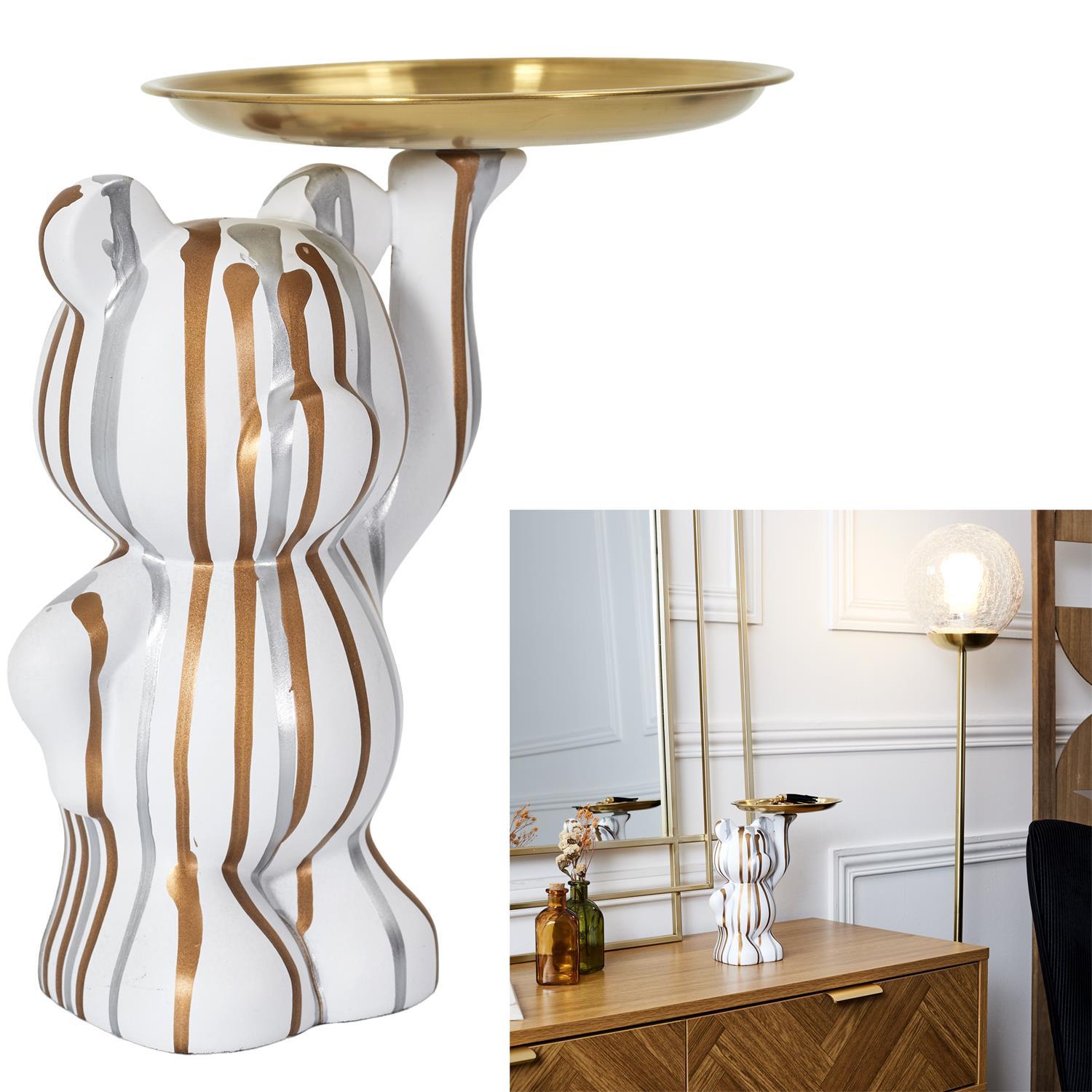STATUE DECO BLANC VIDE POCHE