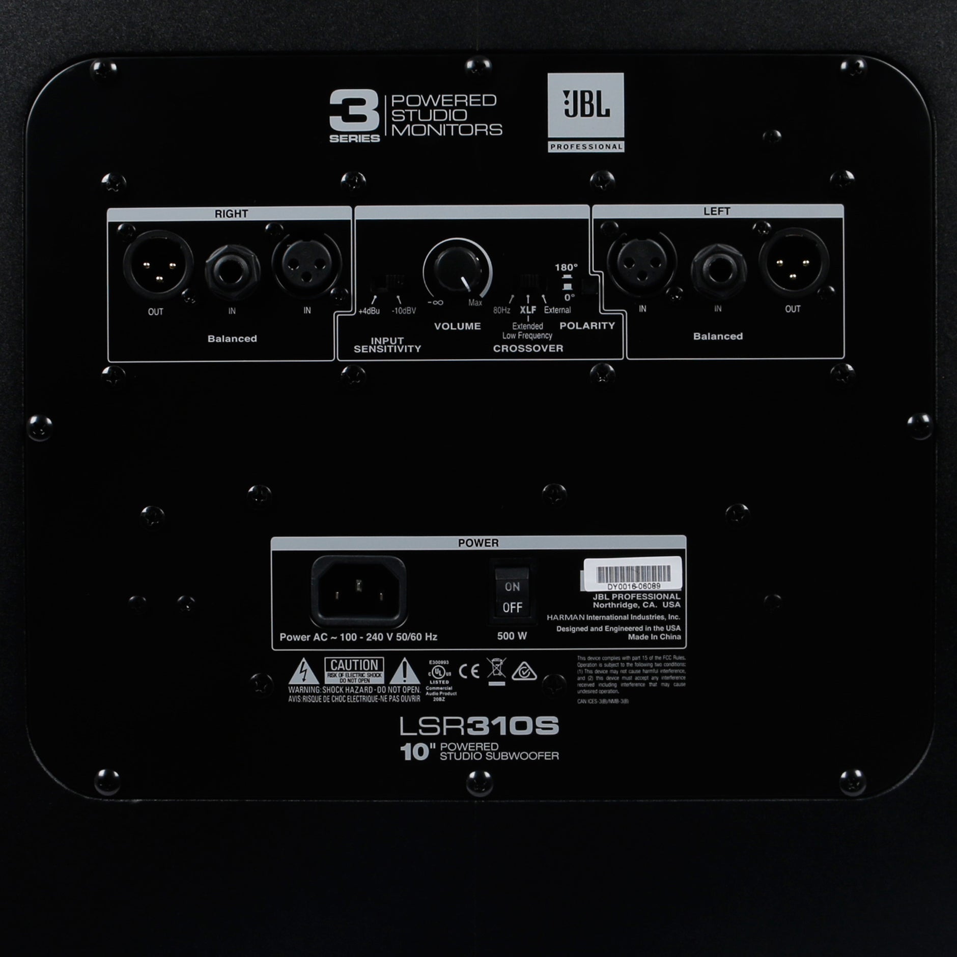 JBL LSR310S actieve studio subwoofer