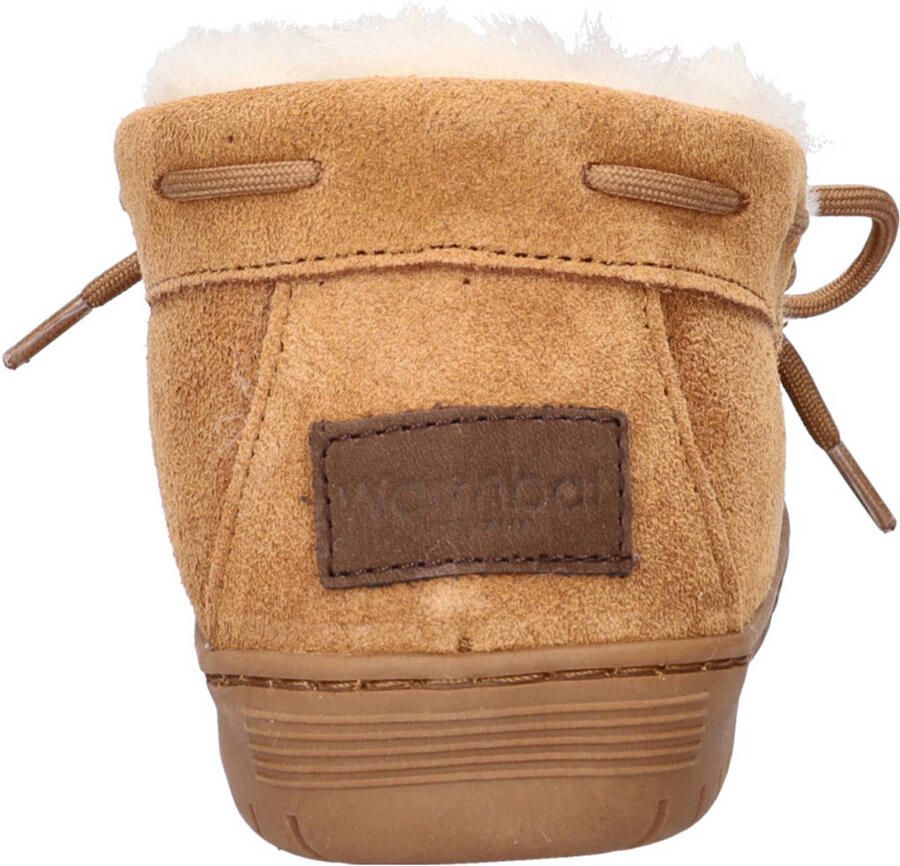 Warmbat Australia suède pantoffels cognac