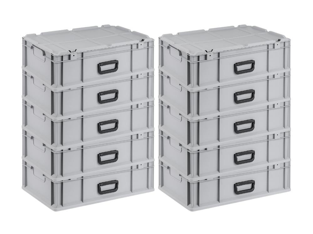 PROREGAL Eurobox NextGen Draagbaar HxBxD 18,5 x 40 x 60 cm 34 Liter Euro Container Transportbox Stapelcontainer