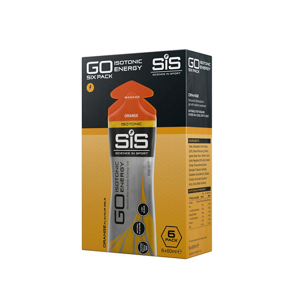SIS GO Isotonic Energy appelsin 6 x 60 ml