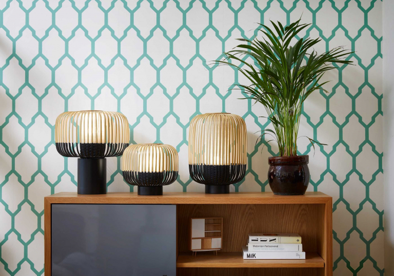 Forestier Bamboo Light tafellamp small zwart