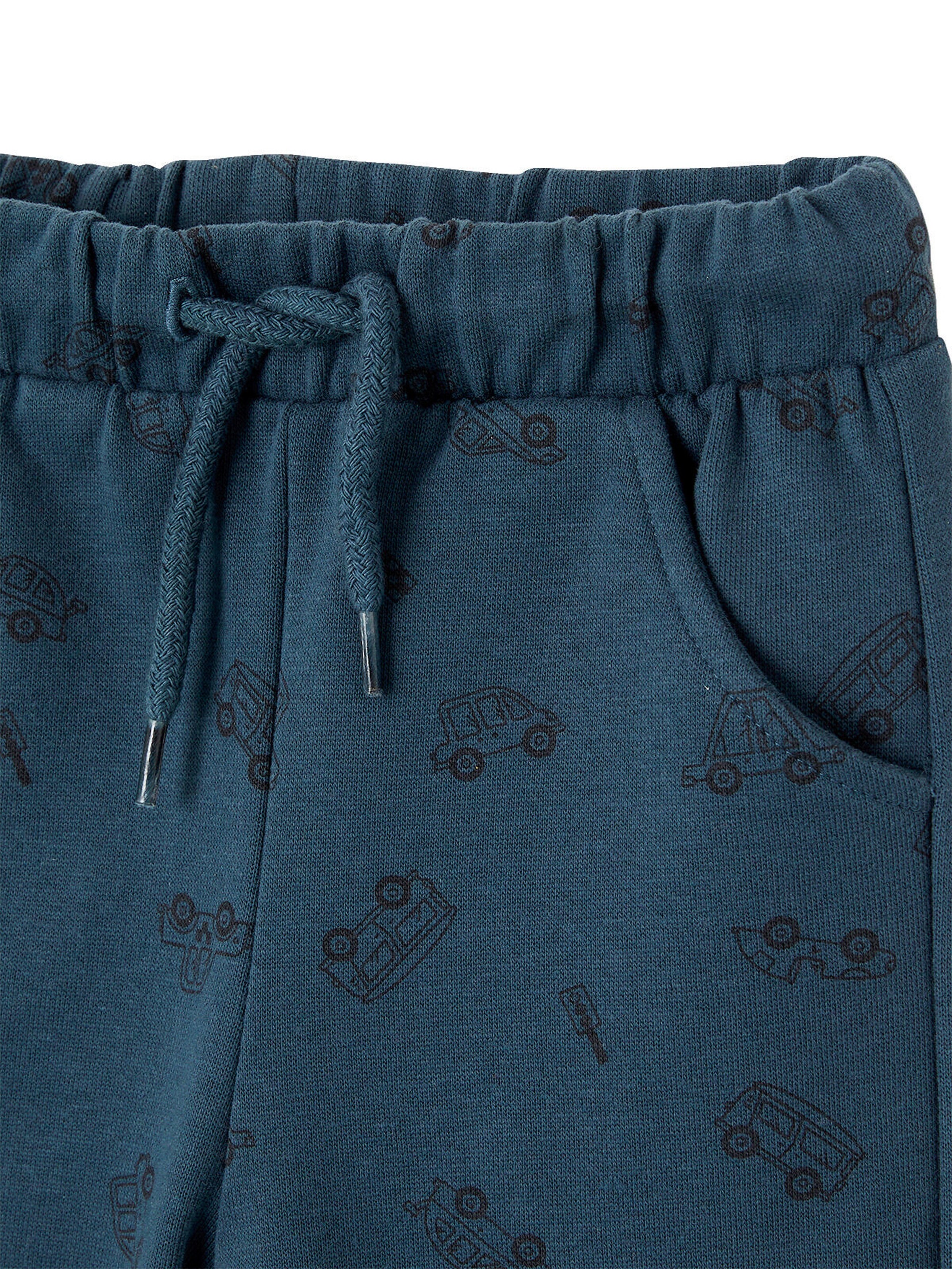 Vertbaudet Bedruckte Baby Joggpants mit Recycling-Polyester aquamarine