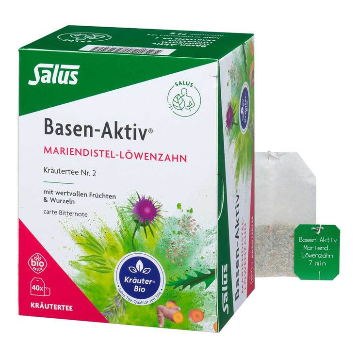 Basen Aktiv Tee Nr.2 Mariend.-Löwenzahn Bio Salus, 40 St