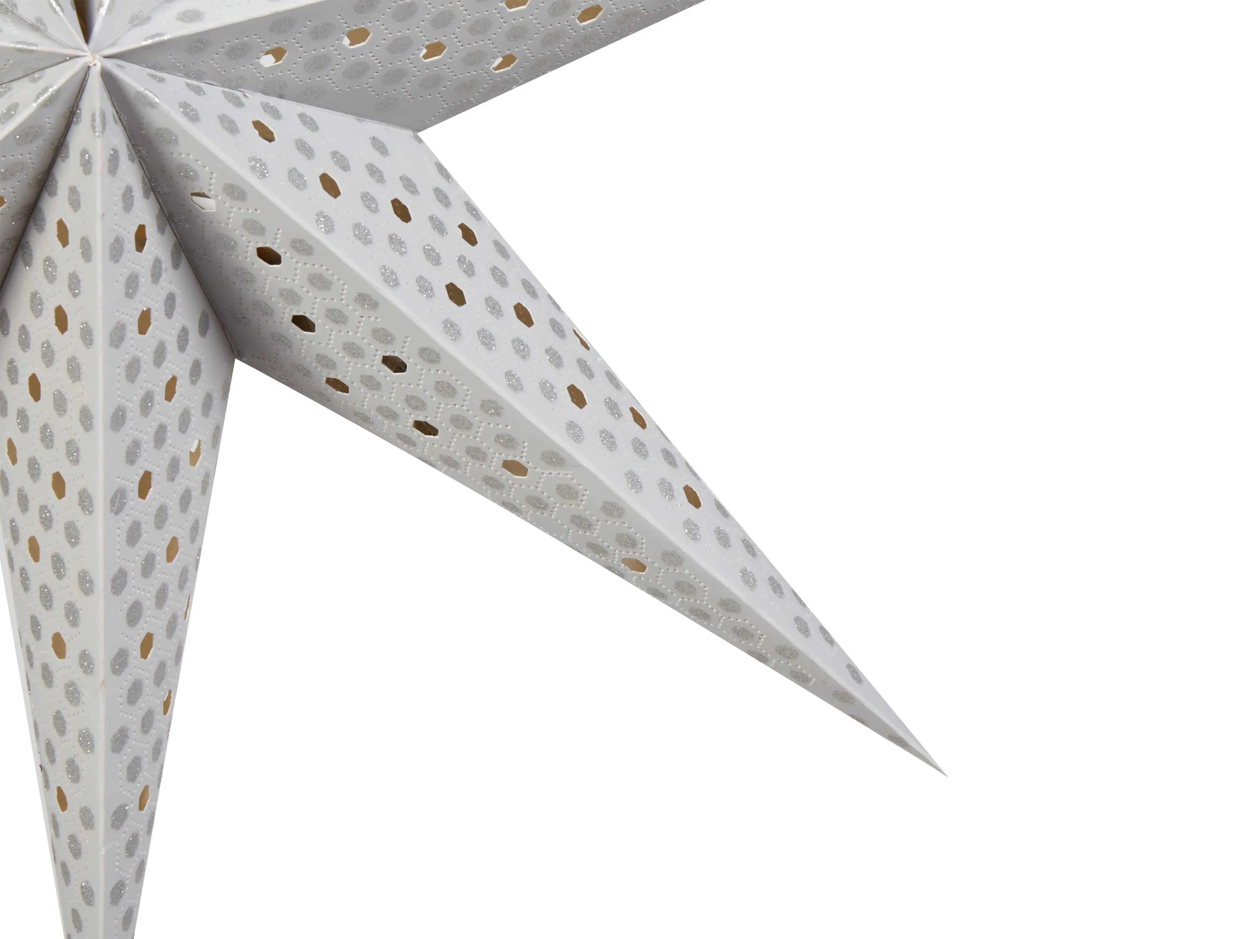 Set van 4 hangende decoraties LED KAMET Ster 60 cm Meerkleurig