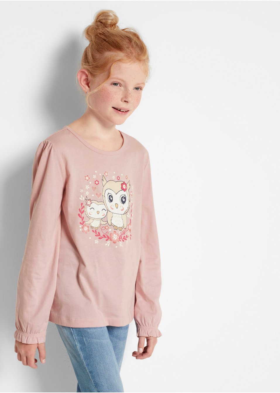 Lot de 2 T-shirts manches longues fille