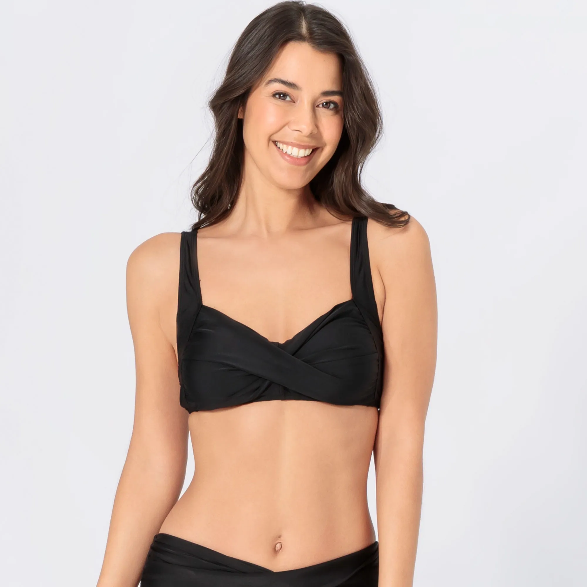 Damen-Bikini-Oberteil mit Raffungen