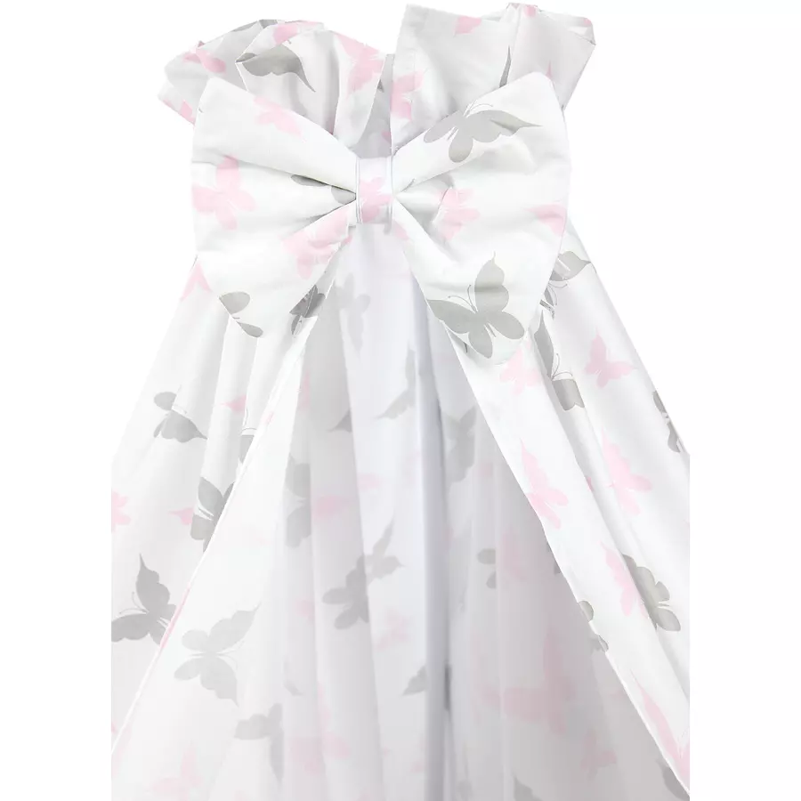 TupTam Babybett Himmel mit Schleifchen rosagrau