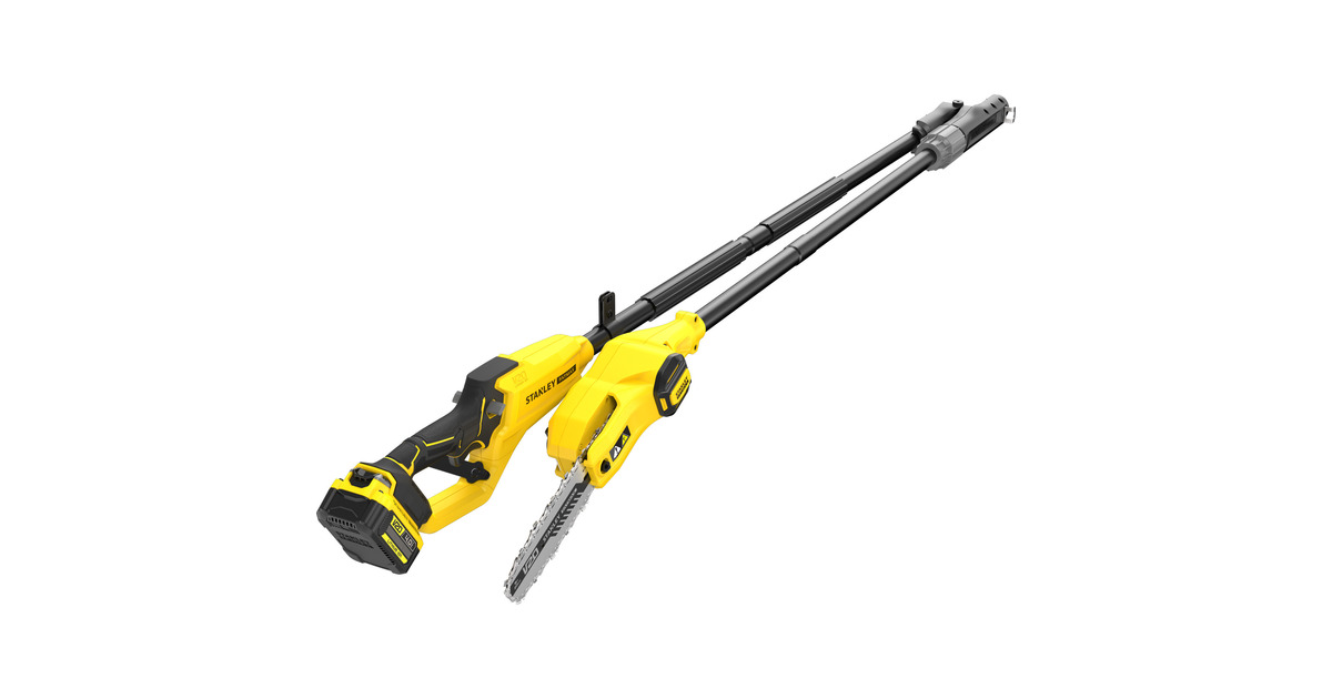 StanleyFATMAX V20 18V 4.0Ah Kettingzaag op steel 20 cm  (Geel/zwart, Accu en lader inbegrepen)