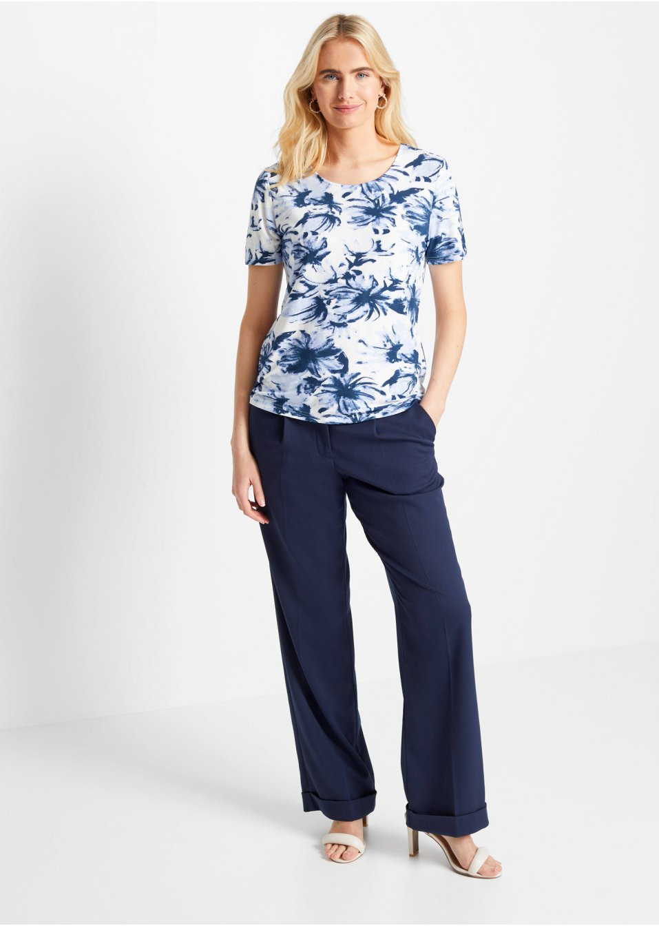 T-shirt à motif floral