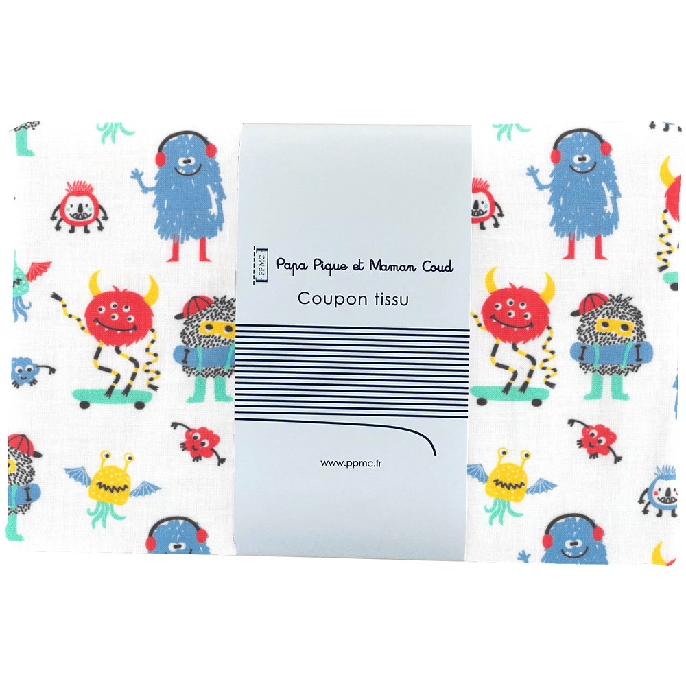 Coupon Tissu 1 M Petits Monstres