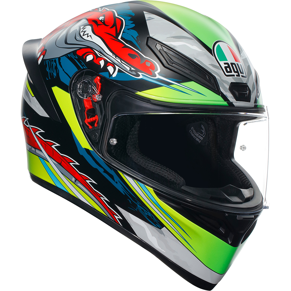 AGV - Casque K1 S Dundee Vert / Bleu / Rouge