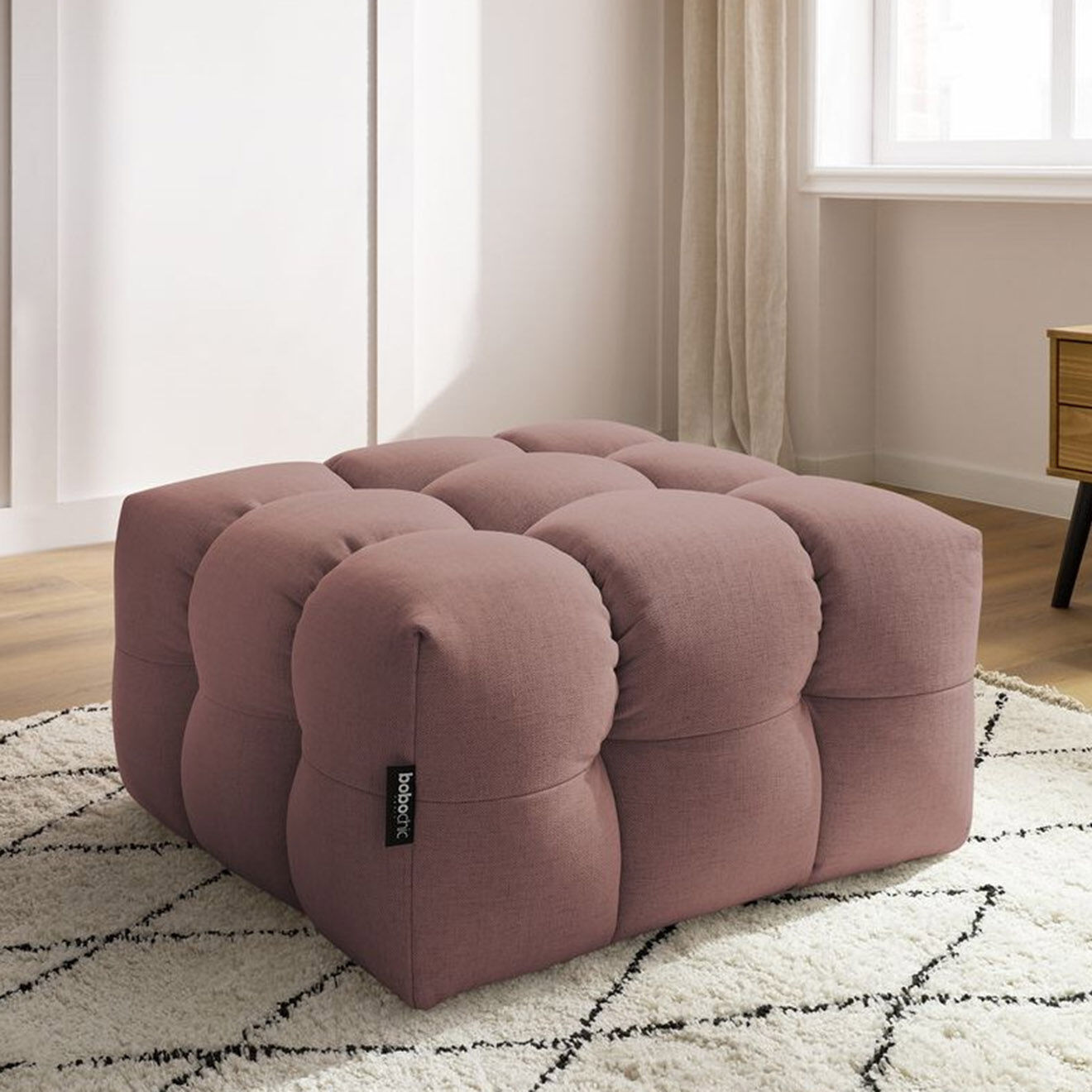 Bobochic Pouf Cloud rose - 84x84x43 cm