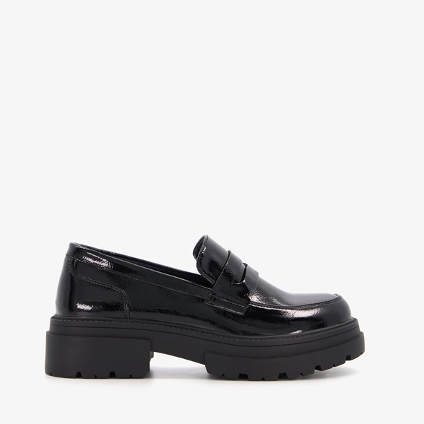 Nova lak dames loafers zwart
