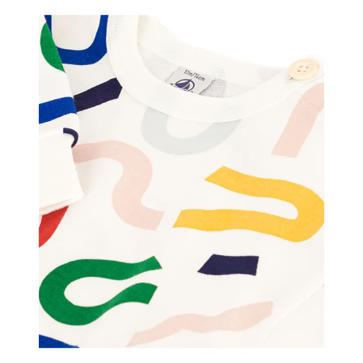Petit Bateau Sweat Medaille Skatepark | Blanc