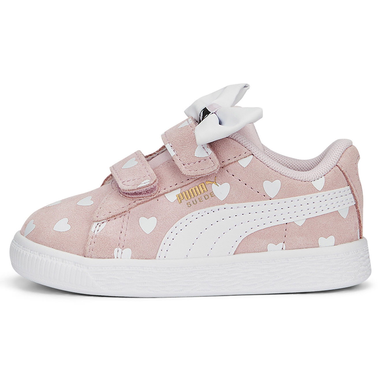 Puma Baskets en Velours de Cuir Suede Classic LF Re-Bow V blanc/rose