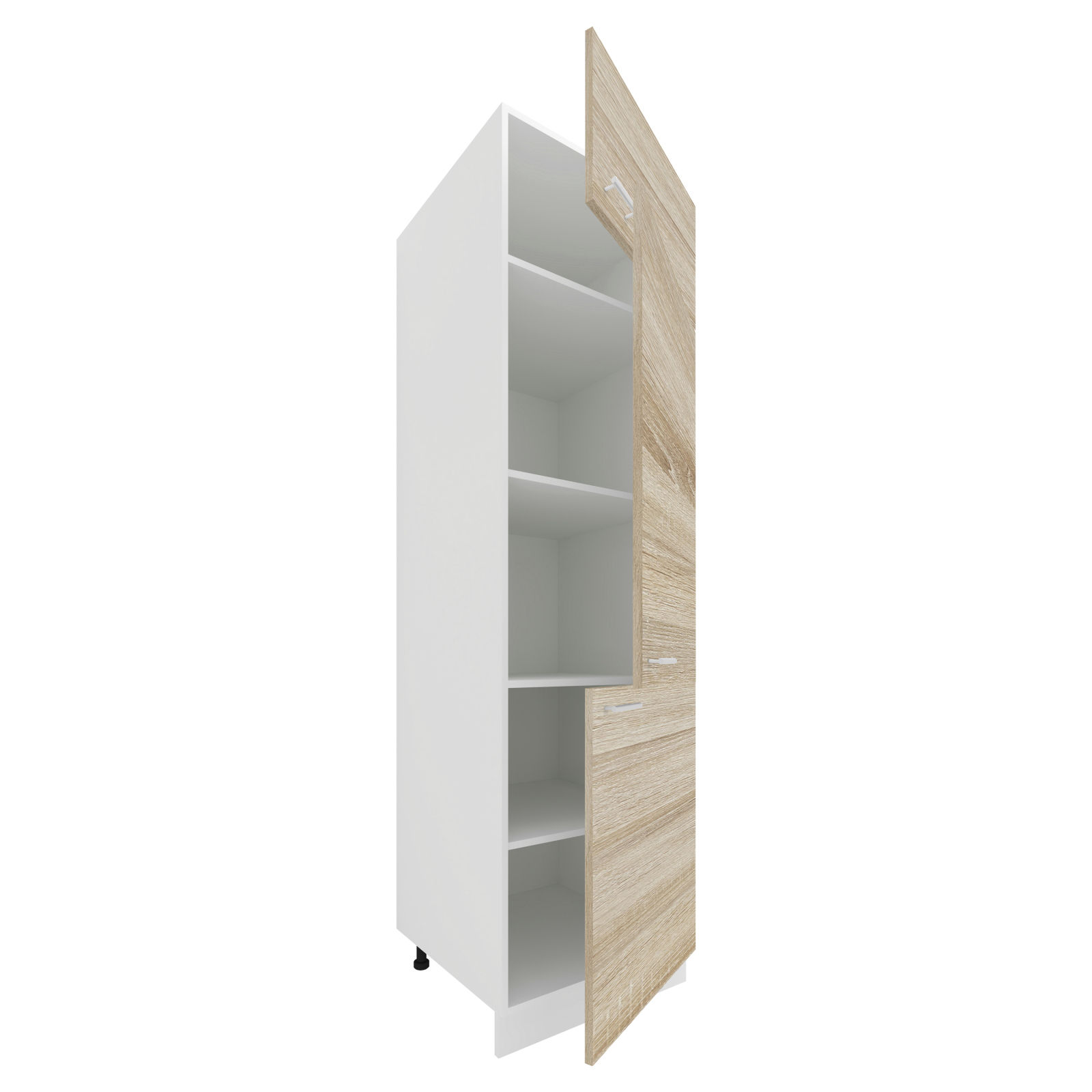 Hochschrank ESILO - weiß - Sonoma Eiche - 60 cm