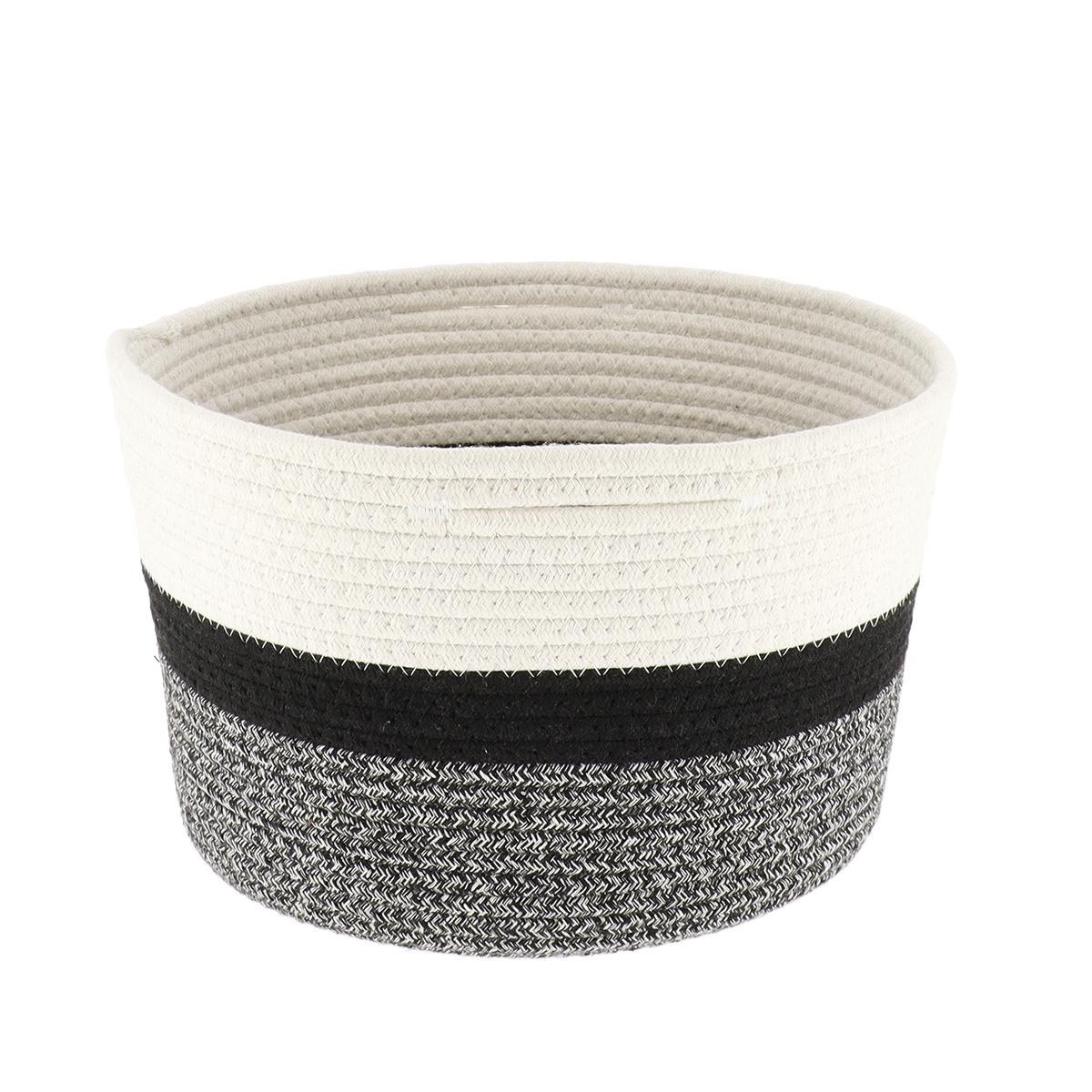 CORBEILLE D.25X16CM NATUREL NOIRCHINE