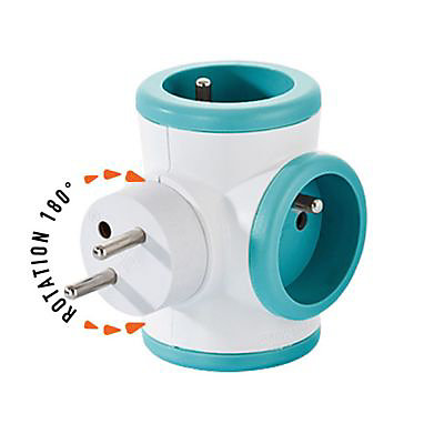 Triplite rotative turquoise